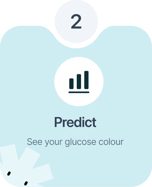 Step 2: Predict and see your glucose colour